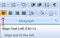 MS Word - Lesson 6: Format the text Picture 2