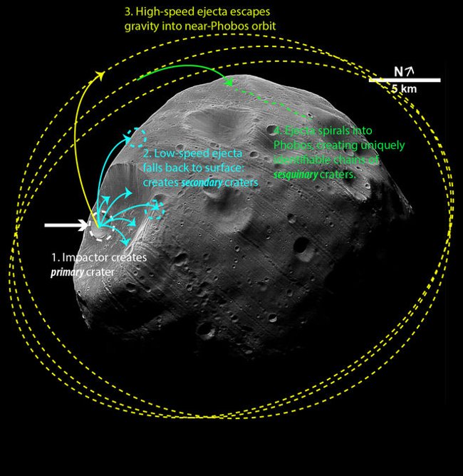 'Mysterious' dents on Phobos' surface in Mars Picture 6