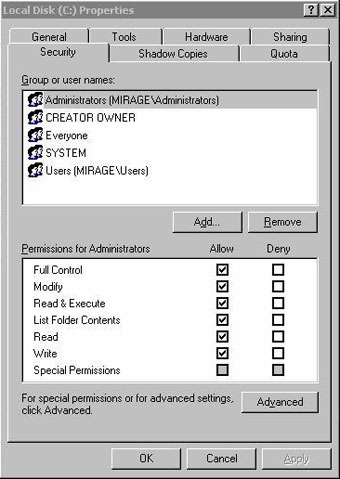 Network basics: Part 20 - File level permissions Picture 1
