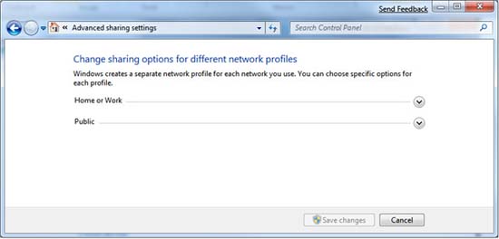 Network connection with Windows 7 HomeGroup Picture 6