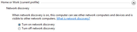 Network sharing settings in Windows 7 Picture 3
