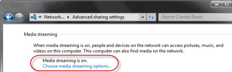 Network sharing settings in Windows 7 Picture 6