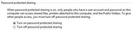 Network sharing settings in Windows 7 Picture 9