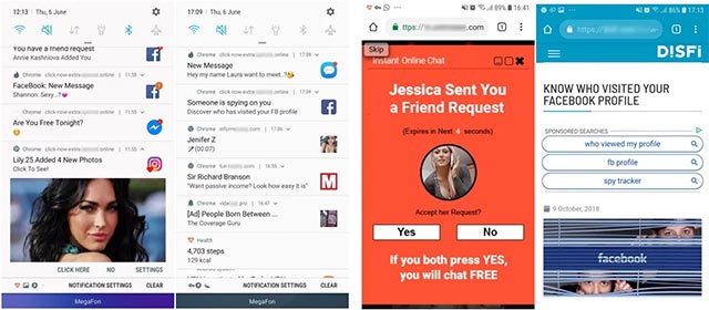 New Android Trojans lead users to phishing websites by notification on the application Picture 4