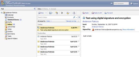 New Outlook Web Access features in Exchange 2007 SP1 Picture 10