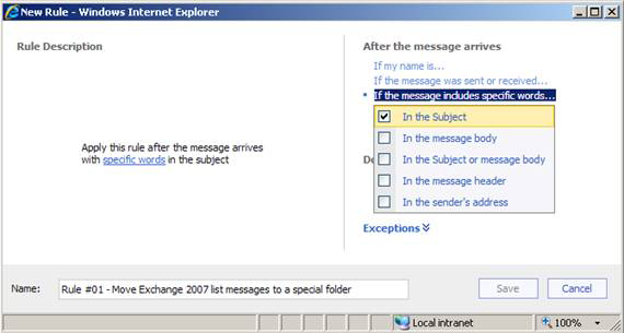 New Outlook Web Access features in Exchange 2007 SP1 Picture 12