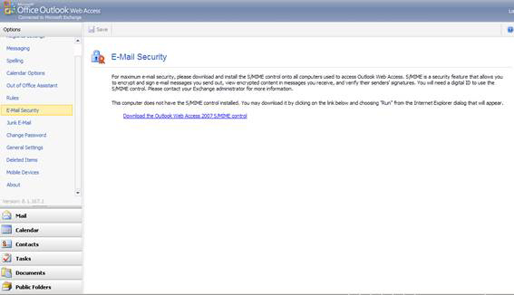 New Outlook Web Access features in Exchange 2007 SP1 Picture 7