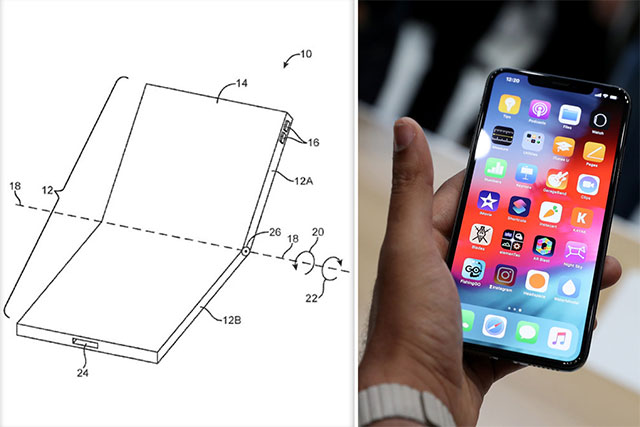 New patent shows that Apple is ready for a foldable iPhone, sparking a new 'arms race'? Picture 1