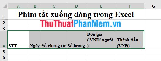 Newline shortcut in Excel Picture 7