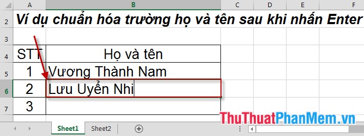 Normalize string when pressing Enter key in Excel Picture 8