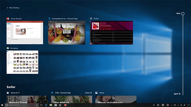 Notable new features on the Windows 10 April update 2018 Update Picture 1