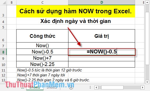 NOW function - The function returns the current date and time in Excel Picture 4