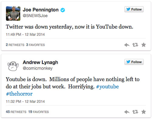 On the night of March 12, YouTube is temporarily dead worldwide Picture 3