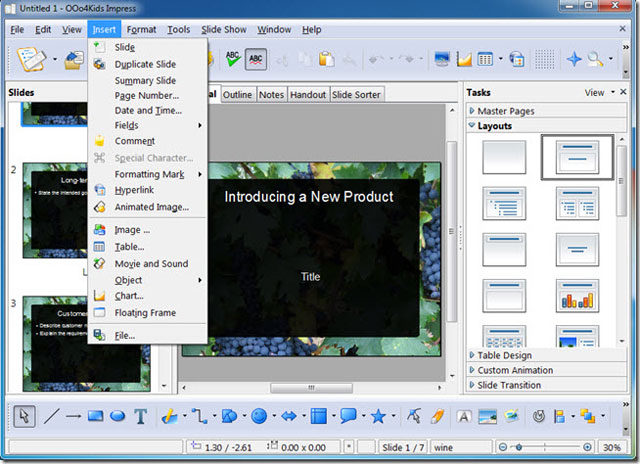OOo4kids - office suite for children 7-12 years old Picture 3