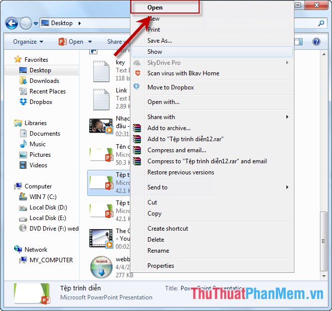 Open a slide file in PowerPoint Picture 6