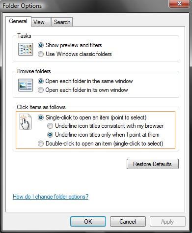 Open the file, open the folder with a mouse click Picture 6