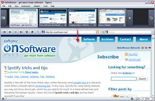 Opera 10's 'weapons' Picture 7
