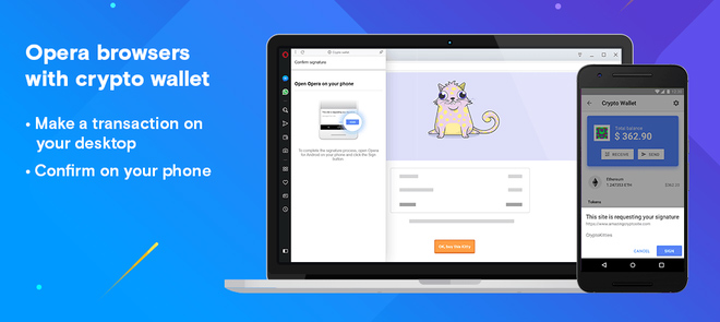 Opera Lab, the desktop browser that supports the Ethereum blockchain Picture 1