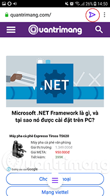 Opera's Flow Usage to connect open tabs on computers and phones Picture 7