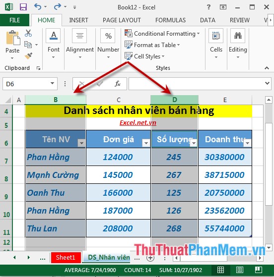 Operations with blocks in Excel Picture 4