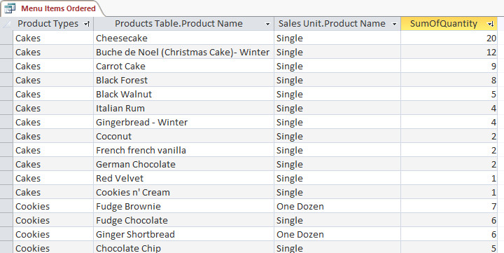 Options to create data queries in Access 2016 Picture 14