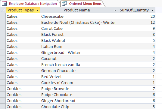 Options to create data queries in Access 2016 Picture 7