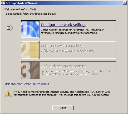 Overview of the Forefront TMG 2010 management interface Picture 14