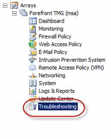 Overview of the Forefront TMG 2010 management interface Picture 19