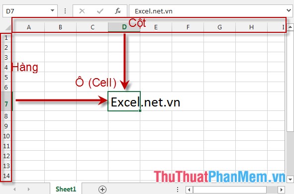 Overview of the interface in Excel 2013, 2016 Picture 11