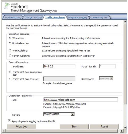 Overview of the TMG Firewall Troubleshooting feature Picture 7