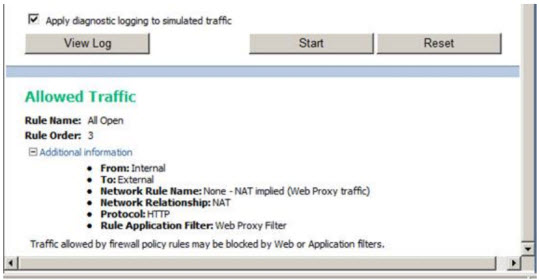 Overview of the TMG Firewall Troubleshooting feature Picture 8