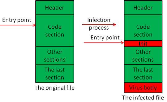 Overview of Virus.Win32.Virut.ce malware pattern Picture 6