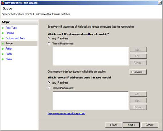 Overview of Windows Server 2008 Firewall with advanced security features (continued part 3) Picture 11