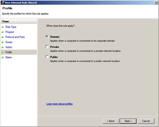 Overview of Windows Server 2008 Firewall with advanced security features (continued part 3) Picture 13
