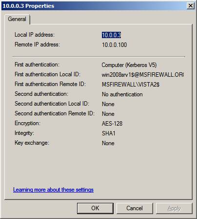 Overview of Windows Server 2008 Firewall with advanced security features (continued part 3) Picture 18