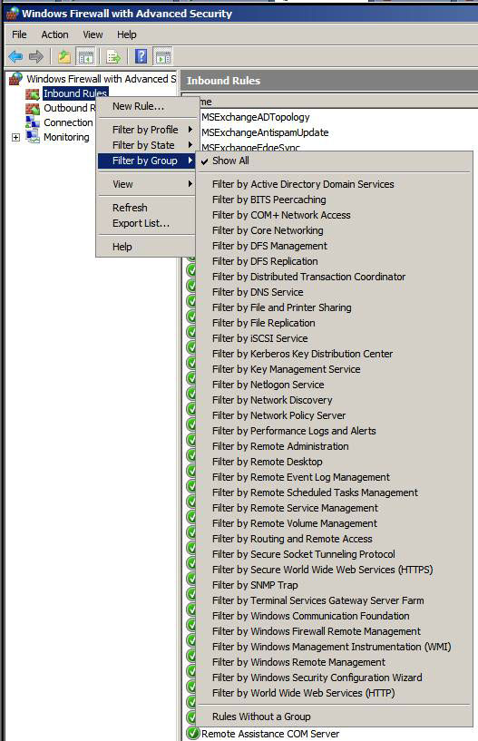 Overview of Windows Server 2008 Firewall with advanced security features - Part 2 Picture 5