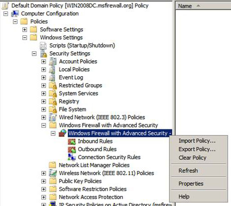 Overview of Windows Server 2008 Firewall with advanced security features - Part 3 Picture 3
