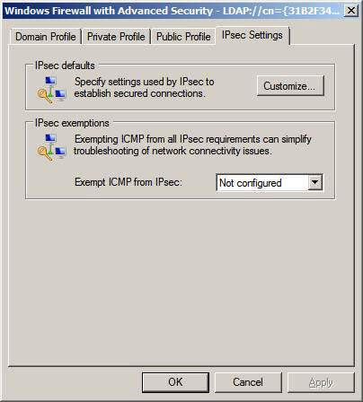 Overview of Windows Server 2008 Firewall with advanced security features - Part 3 Picture 4