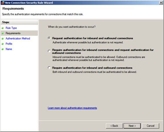 Overview of Windows Server 2008 Firewall with advanced security features - Part 3 Picture 9