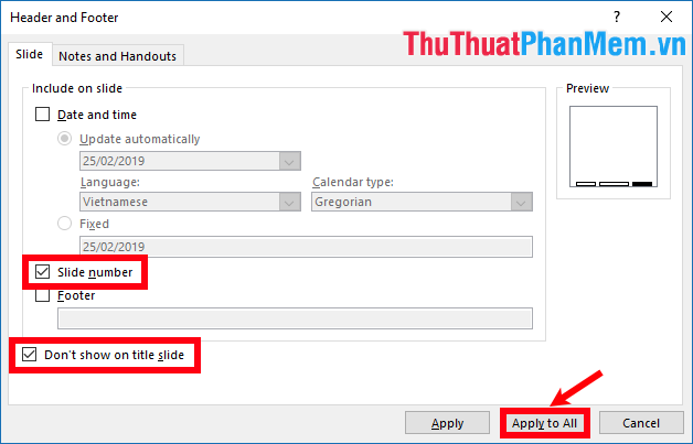 Page numbering in Powerpoint Picture 6