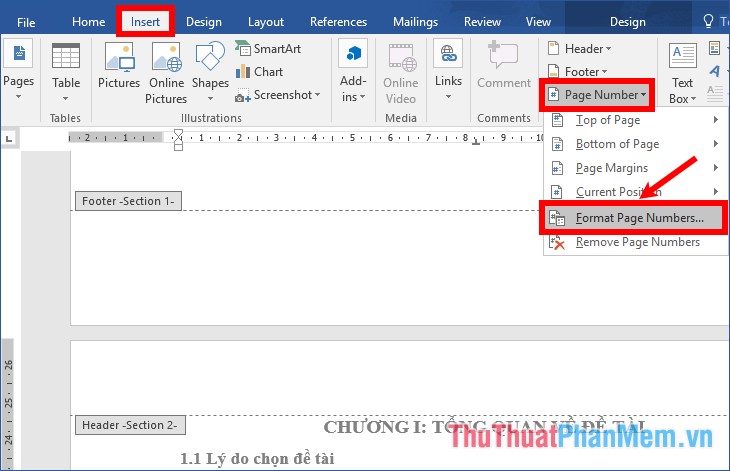 Page numbering in Word 2007, 2010, 2013 and 2016 Picture 9
