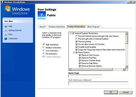Part 2: Protect computers with Windows SteadyState Picture 11