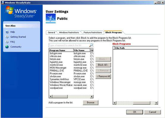 Part 2: Protect computers with Windows SteadyState Picture 12