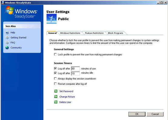 Part 2: Protect computers with Windows SteadyState Picture 9