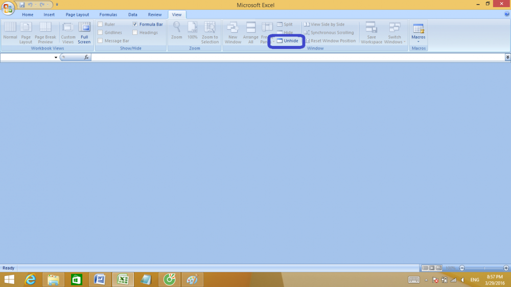Part 4: Hide Sheet, Sheet tab, Scroll Bar, Workbook Picture 9