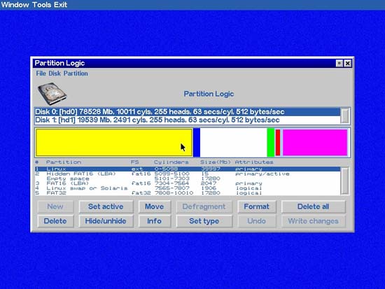 Partitioning for the hard drive Picture 4