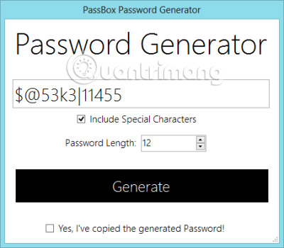 PassBox: Manager and create a free password for Windows 10/8/7 Picture 5