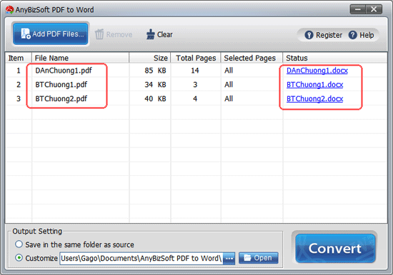 images 1 of PDF to Word Converter: Register for free, many new features