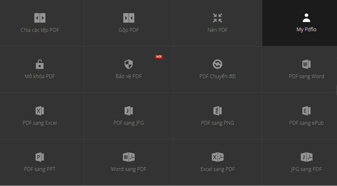 PDFio.co - Service of creating, protecting, converting PDF, ... online, support Vietnamese, free on many devices Picture 1