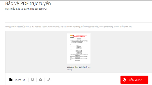 PDFio.co - Service of creating, protecting, converting PDF, ... online, support Vietnamese, free on many devices Picture 5